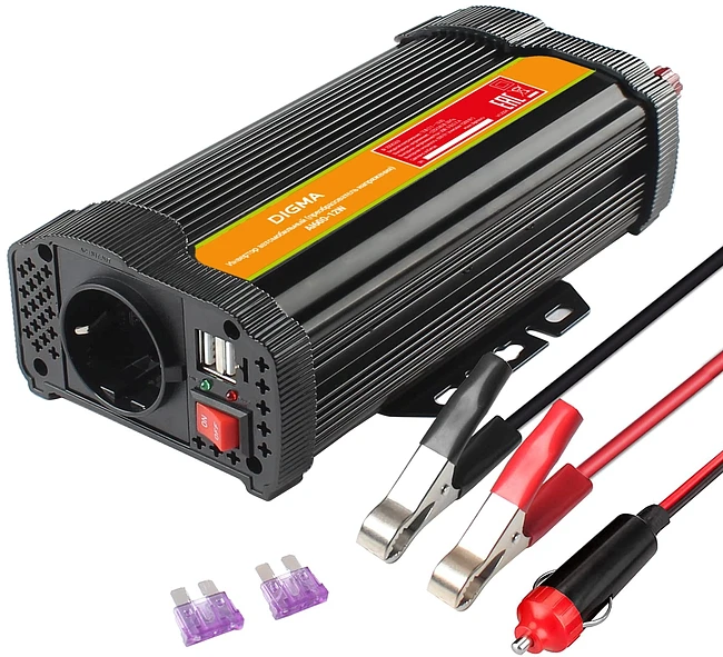 Автоинвертор Digma AI600-12W