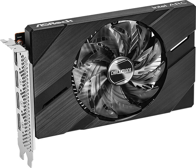 Видеокарта ASRock Intel Arc A380 Challenger ITX 6GB OC (A380 CLI 6GO)