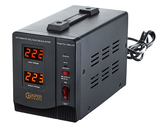 Стабилизатор напряжения Kiper Power Expert Pro 1000 LCD (8920)