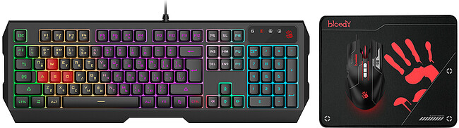 Набор периферии A4Tech Bloody B1700 черный