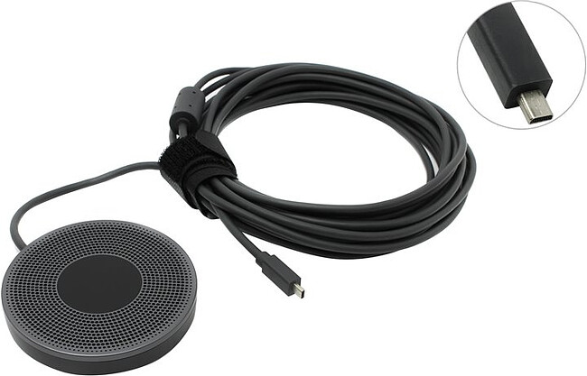 Микрофон Logitech MeetUp черный (989-000405)