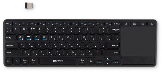 Клавиатура Oklick K614W черный