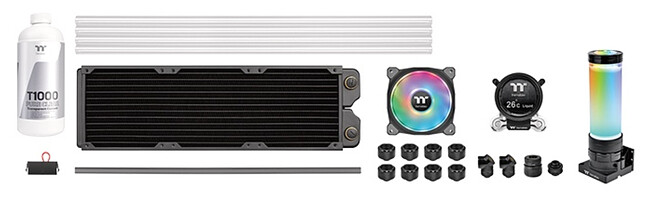Система жидкостного охлаждения для процессора Thermaltake Pacific CLM360 Ultra Hard Tube Liquid Cooling Kit (CL-W335-CU12SW-A)