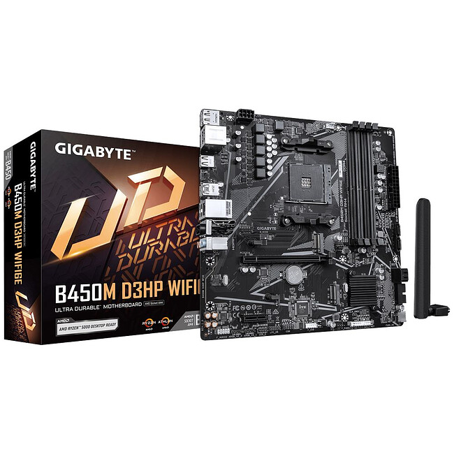 Материнская плата GigaByte B450M D3HP WIFI6E