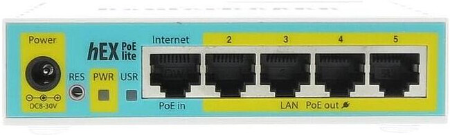 Маршрутизатор MikroTik RB750UPr2 (4UTP 10/100Mbps, 1WAN, USB, 1PoE)