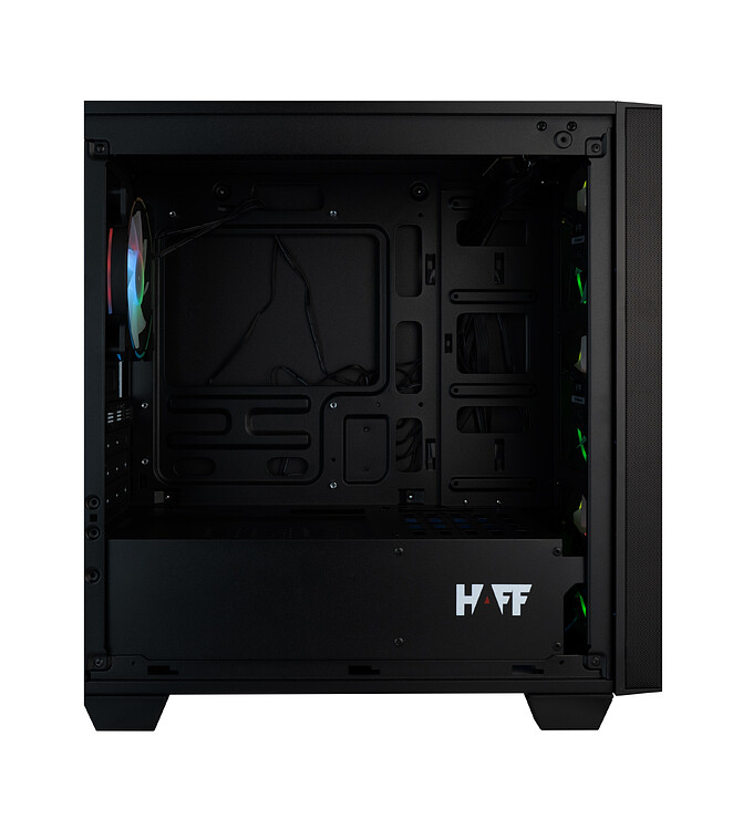 Корпус HAFF Fancy mATX без БП черный