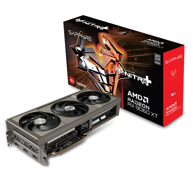 Видеокарта Sapphire Nitro+ Radeon RX 9060 XT OC 16Gb GDDR6 (11350-01-20G)
