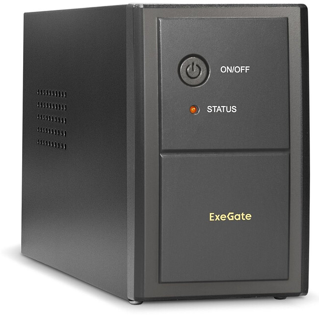 Источник бесперебойного питания ExeGate Power Back BNB-400.LED.AVR.2SH Black (EP244541RUS)