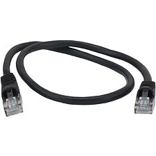 Патч-корд Buro UTP cat5E 0.5м черный RJ-45 (m)-RJ-45 (m)
