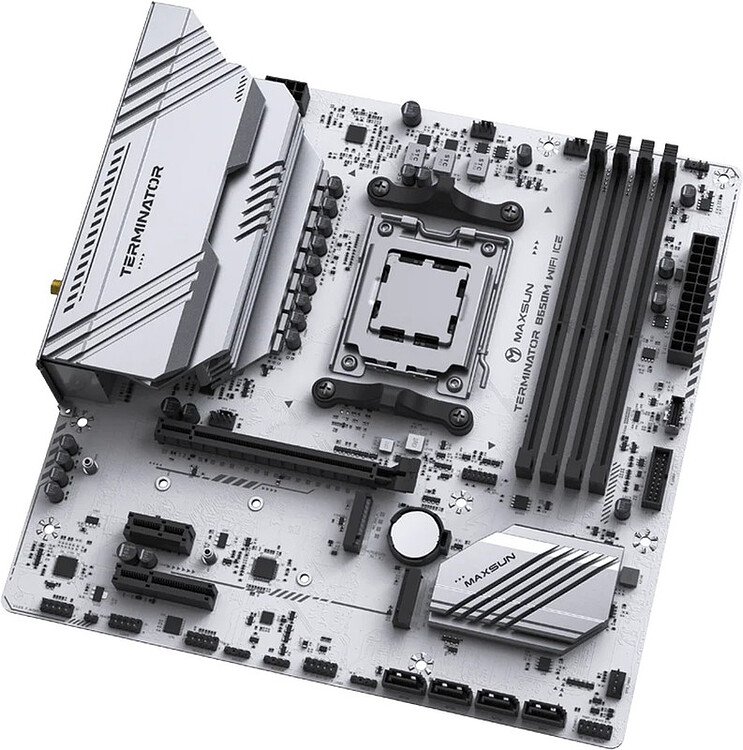 Материнская плата Maxsun MS-Terminator B650M WIFI Ice