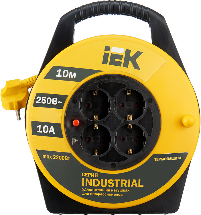 Удлинитель на катушке IEK Industrial УК10 (WKP14-10-04-10)