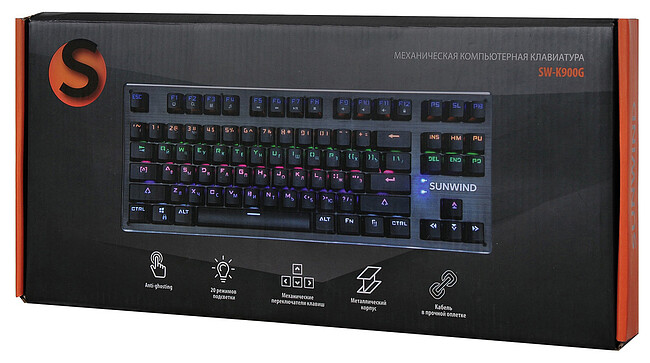 Клавиатура SunWind SW-K900G черный (1422332)