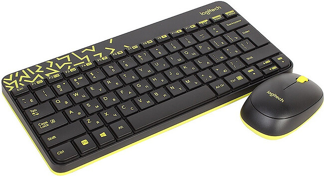 Набор периферии Logitech Wireless Combo MK240 Nano черный (920-008213)