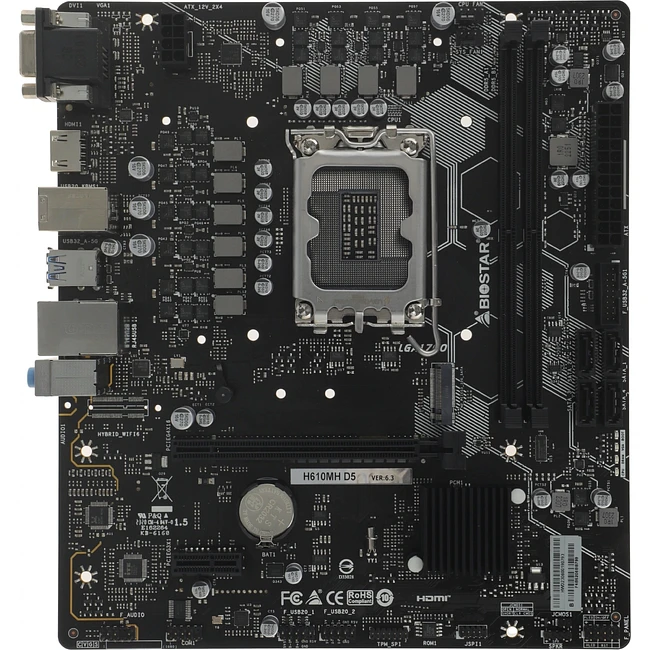 Материнская плата Biostar H610MH D5 DDR5