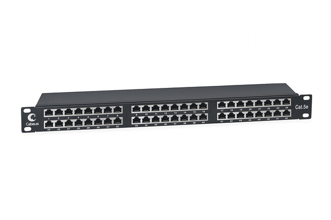 Патч-панель Cabeus PLHD-48-CAT.5E-SH-DUAL IDC-1U
