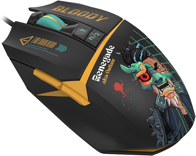 Мышь Bloody W63 Max Renegade черный/рисунок