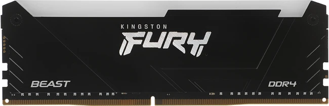 Оперативная память Kingston Fury Beast RGB 4x16GB DDR4 Black (KF432C16BB2AK4/64)