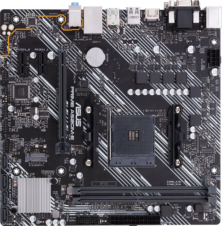Материнская плата ASUS Prime A520M-E/CSM (90MB1510-M0EAYC)