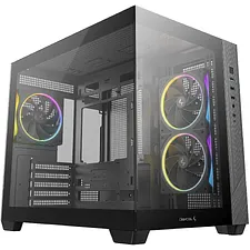 Корпус DeepCool CG330 3F mATX без БП черный (R-CG330-BKNGM3-G)