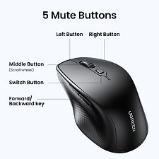 Мышь Ugreen MU101-90395 Black (90395)