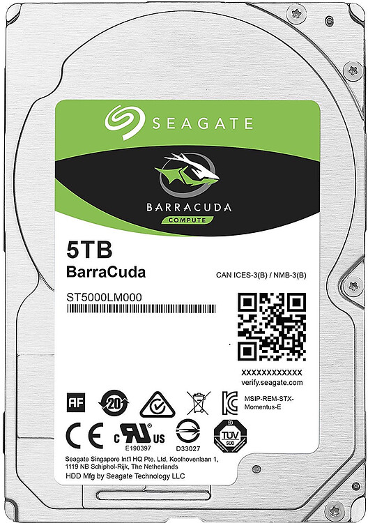 Жесткий диск Seagate BarraCuda 5TB ST5000LM000 Bulk