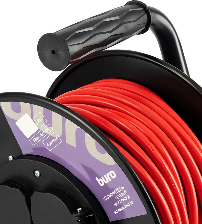 Удлинитель Buro BU-PSR4.30/G-20 оранжевый