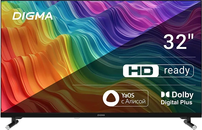 Телевизор Digma DM-LED32SBB32 черный/черный Телевизор Digma DM-LED32SBB32 черный/черный