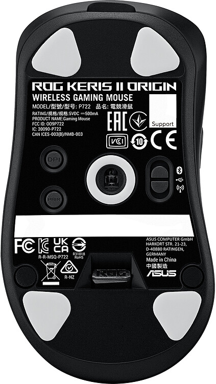 Мышь Asus P722 ROG Keris II Origin Black (90MP04A0-BMUA00)