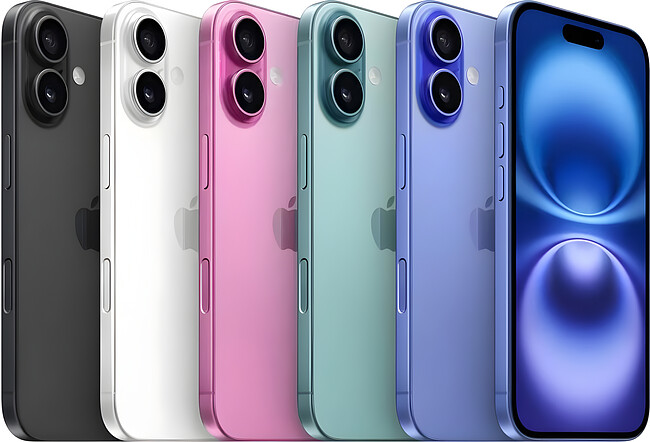 Смартфон Apple iPhone 16 128Gb A3286 ультрамарин (MYDU3J/A)