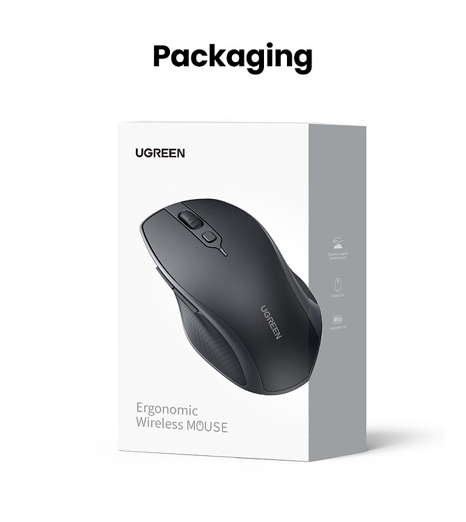 Мышь Ugreen MU101-90395 Black (90395)