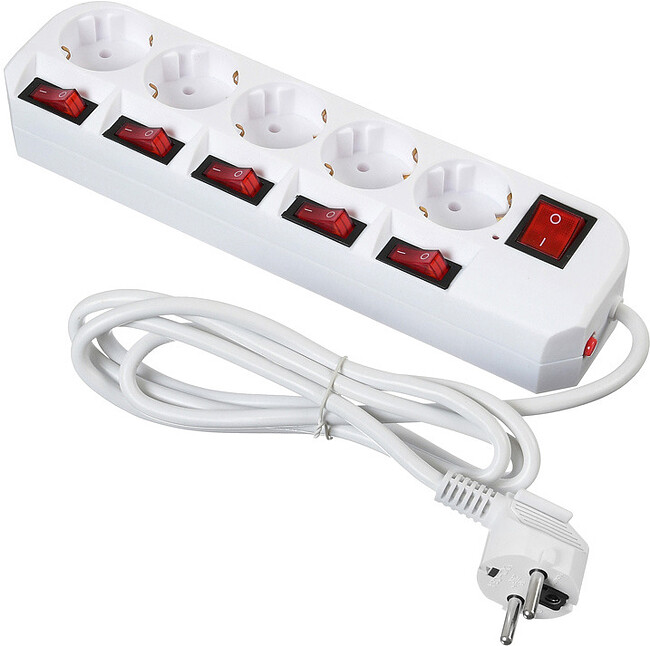 Сетевой фильтр Buro 500SH-1.8-SW-W