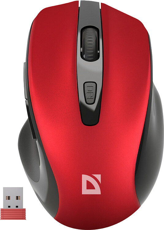 Мышь Defender Prime MB-053 красный (52052)