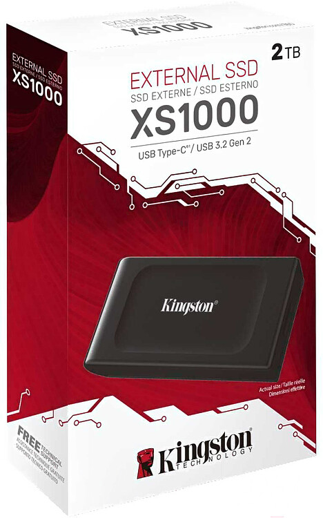 Внешний накопитель Kingston XS1000 2TB (SXS1000/2000G)
