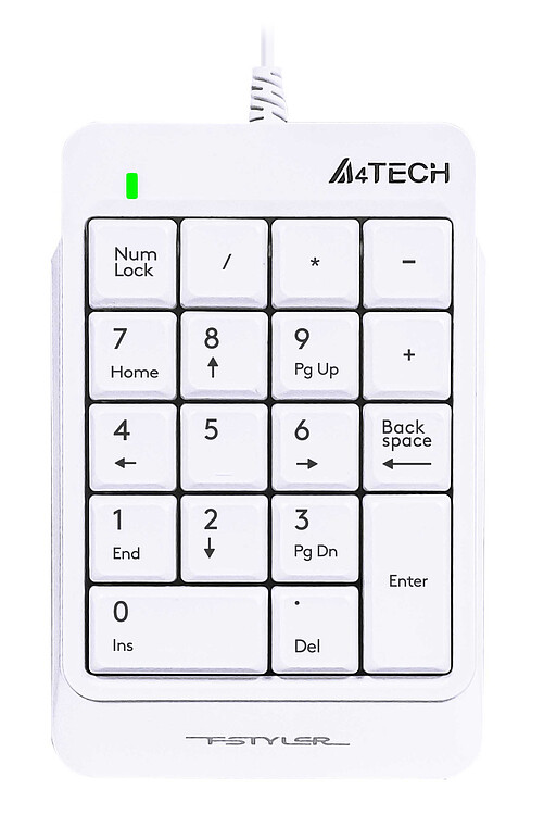 Цифровой блок A4Tech Fstyler USB White (FK13P)