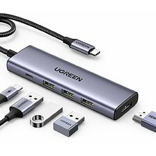 Док-станция Ugreen CM511-15596 Space Gray (15596)