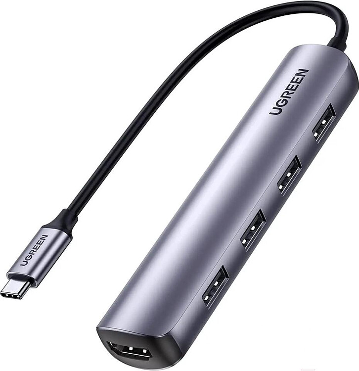 USB-хаб Ugreen CM417-20197 Space Gray (20197)