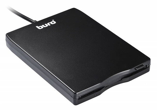 Дисковод Buro BUM-USB FDD черный