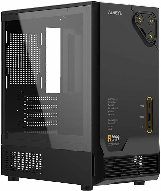 Корпус Alseye RAMS 1.0 без БП Black Type-C (AS.07.0259)