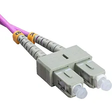 Шнур оптический Cabeus FOP-50-OM4-LC-SC-1m
