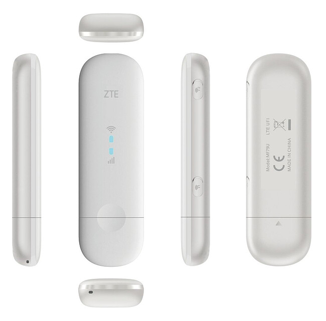 USB-модем 4G ZTE MF79N белый