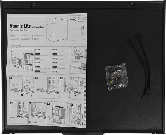 Корпус AeroCool Atomic Lite-G-BK-V2