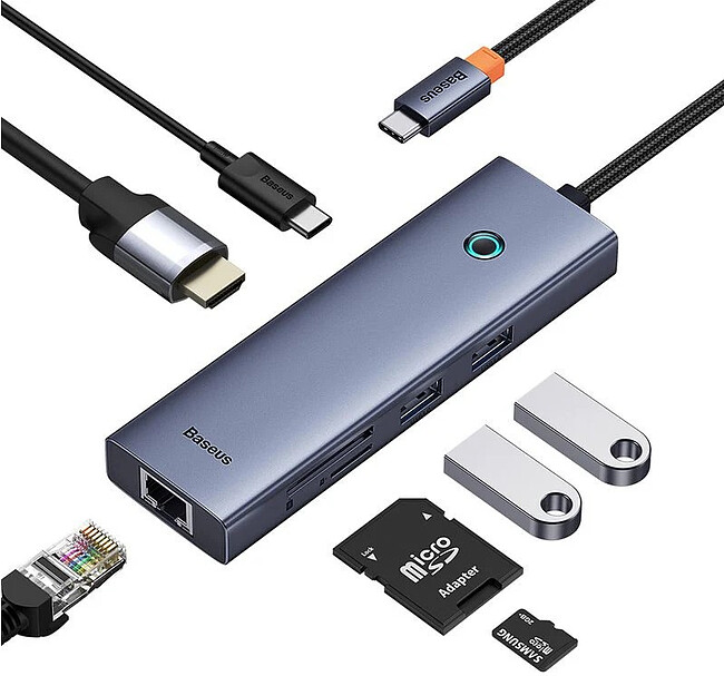 Док-станция Baseus UltraJoy BS-OH112 Space Grey (B00052805813-00)