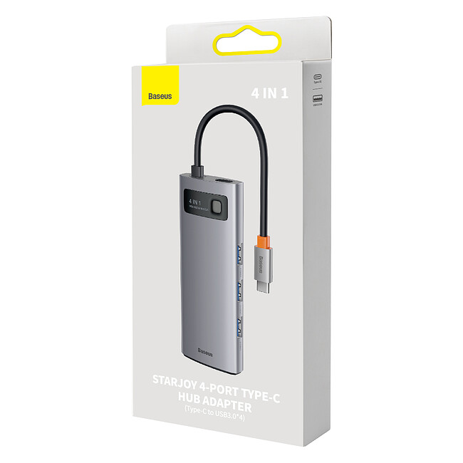 Док-станция Baseus Metal Gleam Series 4-in-1 (WKWG070013)