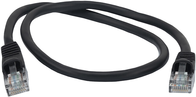 Патч-корд Buro UTP cat5E 0.5м черный RJ-45 (m)-RJ-45 (m)