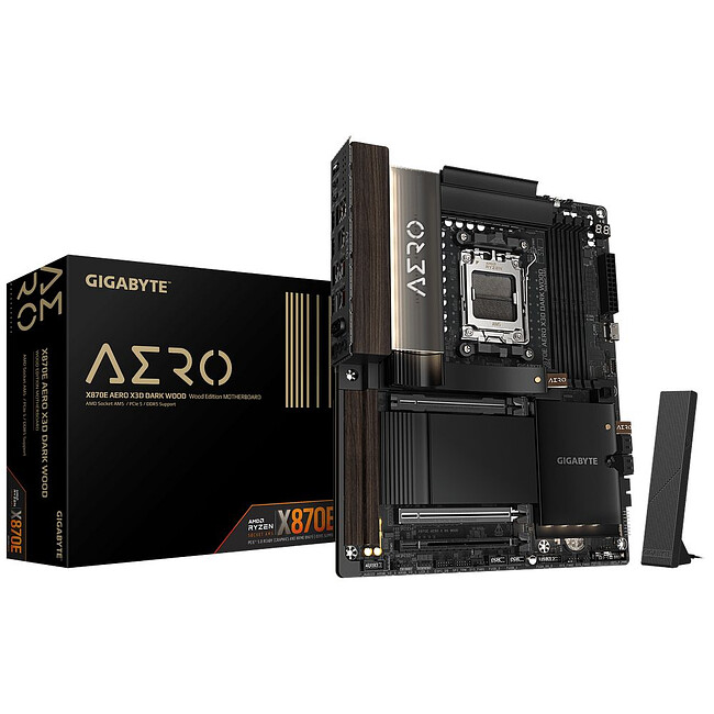 Материнская плата GigaByte X870E Aero X3D Dark Wood