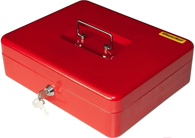 Ящик для денег Silwerhof 90x300x240 красный