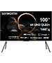 Телевизор Skyworth 100Q79H черный/коричневый
