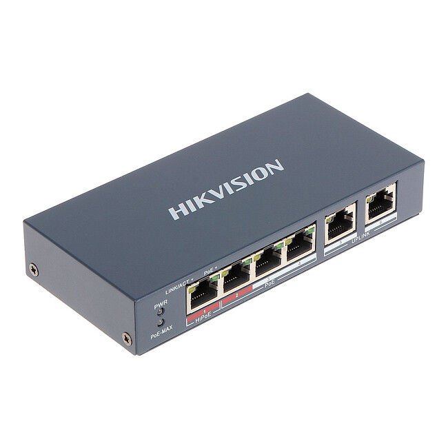 Коммутатор Hikvision DS-3E0106HP-E