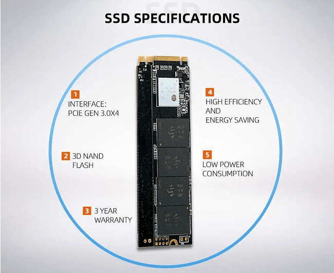 SSD диск Kingspec 256Gb M.2 2280 (NE-256)