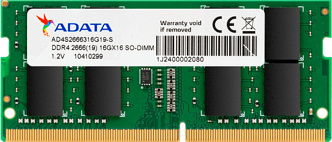 Оперативная память A-Data 16GB DDR4 SO-DIMM PC4-21300 (AD4S266616G19-SGN)